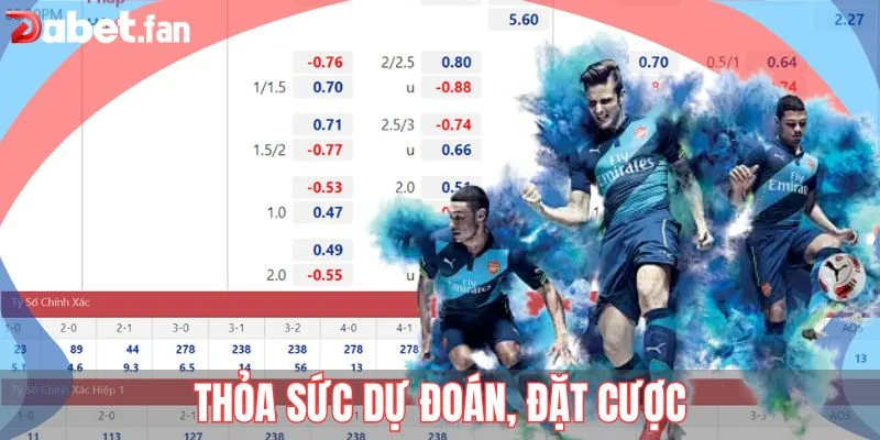 Thỏa sức dự đoán, đặt cược cho nhiều sự kiện thể thao